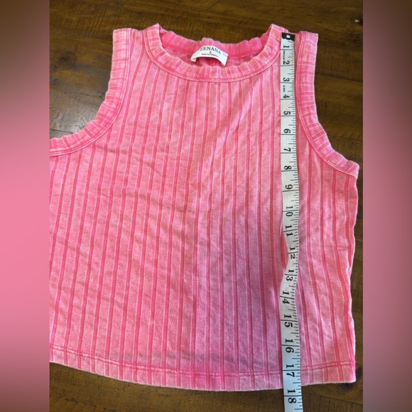 Pink Distressed Tank Top zenana size L nwot - Picture 4 of 5